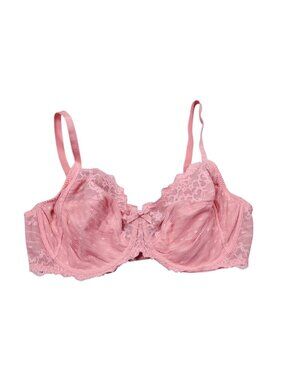READ Chantelle Rive Gauche Full Coverage Unlined Bra Size 40DD Pink C32810